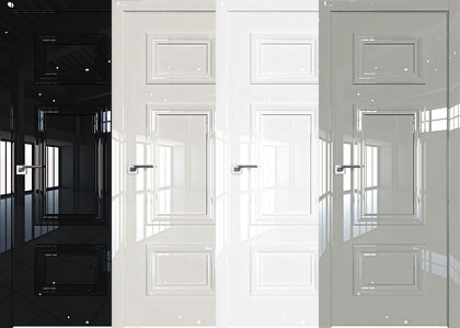 Глянцевые межкомнатные двери: фото глухих гладких моделей, лаковое покрытие, черные и молочного цвета в интерьере, отзывы